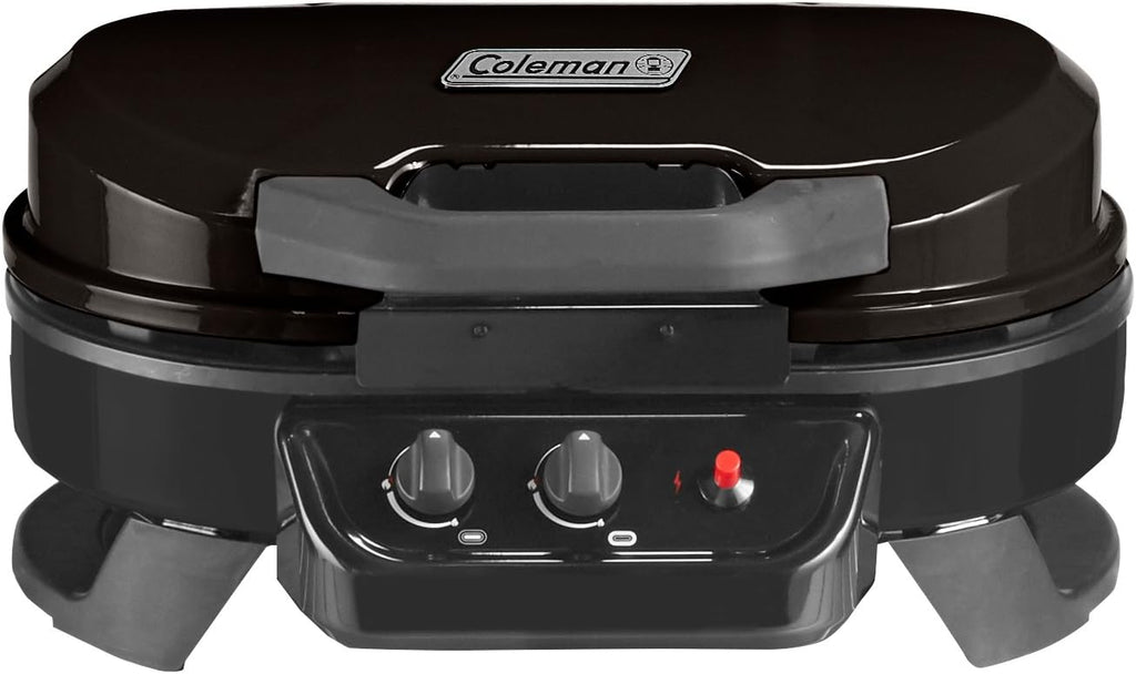 Coleman RoadTrip 225 Portable Tabletop Grill, 2-Burner Gas Grill with Matchless Ignition & Adjustable Temperature Control, 11,000 BTUs of Power for Grilling, Tailgating, Camping, BBQ, & More