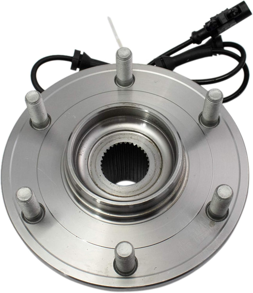 TRQ 2 Piece Rear Wheel Bearing & Hub Assembly Set with ABS Sensor Compatible with 2012-2015 Nissan Armada