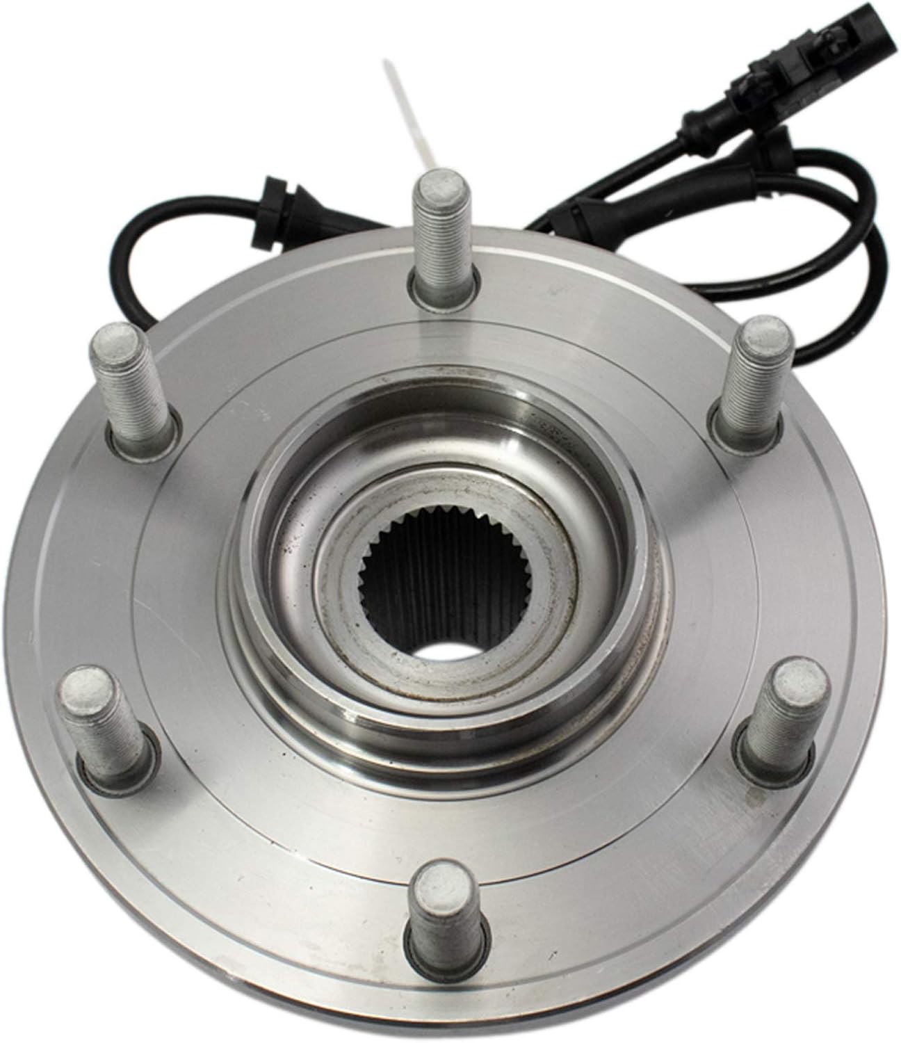TRQ 2 Piece Rear Wheel Bearing & Hub Assembly Set with ABS Sensor Compatible with 2012-2015 Nissan Armada