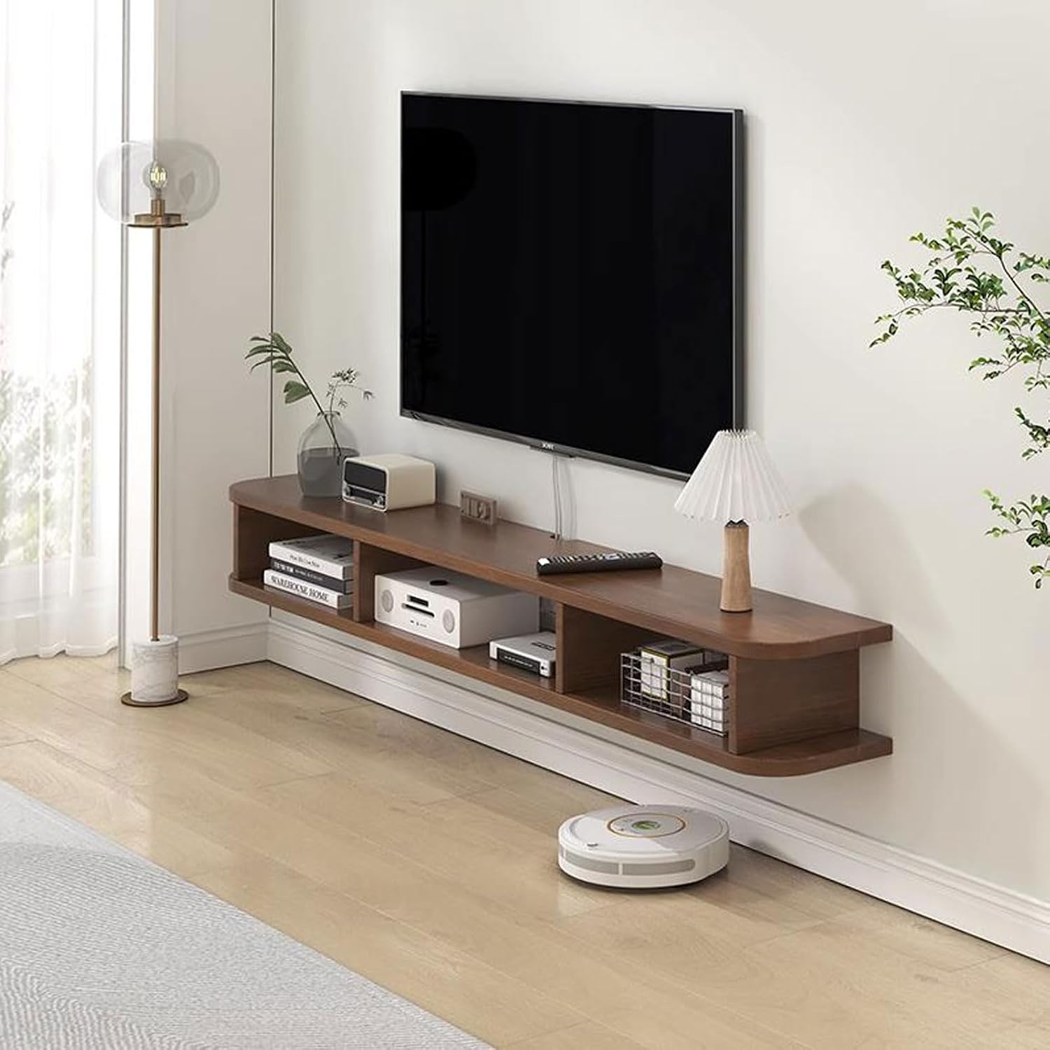 Wall Shelf Wall mounted TV Cabinet Floating Shelf TV Console Audio-visual Equipment Shelves Office Storage Cabinet Book Shelf Gaming Shelf Entertainment Unit TV Stand Wall Mount Corner Shelves