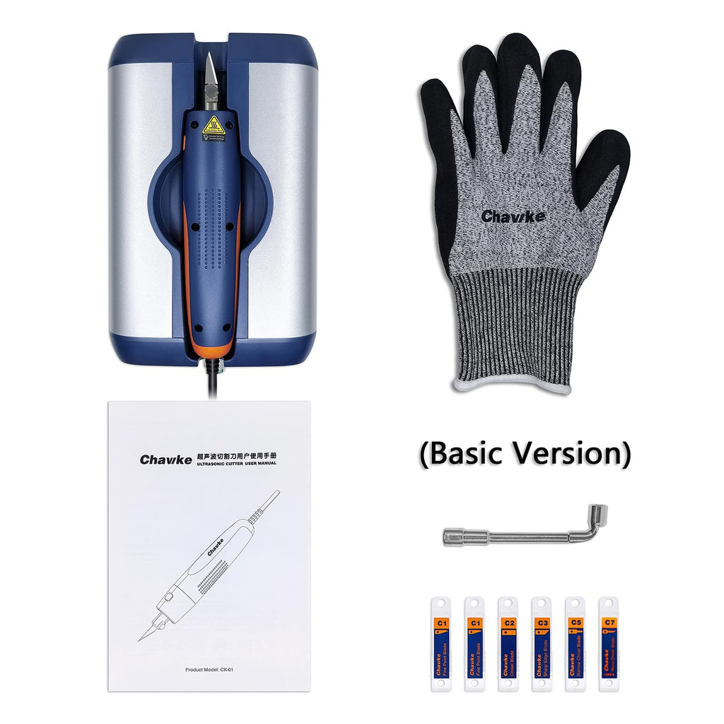 Profession 65W Ultrasonic Cutter Knife 40kHz Vibration Cutting 3D Print Resin, Dental Model Plastic, PVC, Leather,Wood,Carbon fiber Acrylic Trimming Deburr DIY Power-driven Tools (Basic Version)