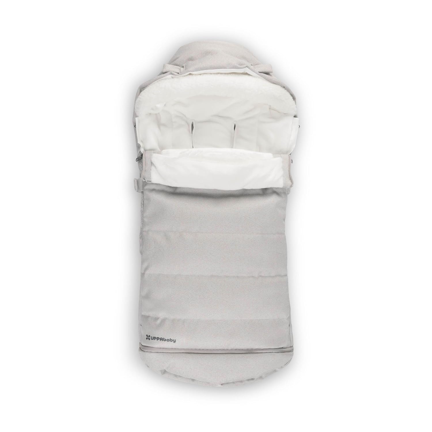 UPPAbaby CozyGanoosh 2-in-1 Seasonal Footmuff - Easily Attaches to UPPAbaby Strollers and RumbleSeat – Versatile, Ultra-Plush Zip-Out Liner for Cold Weather – Savannah (Pearl Gray Jacquard)