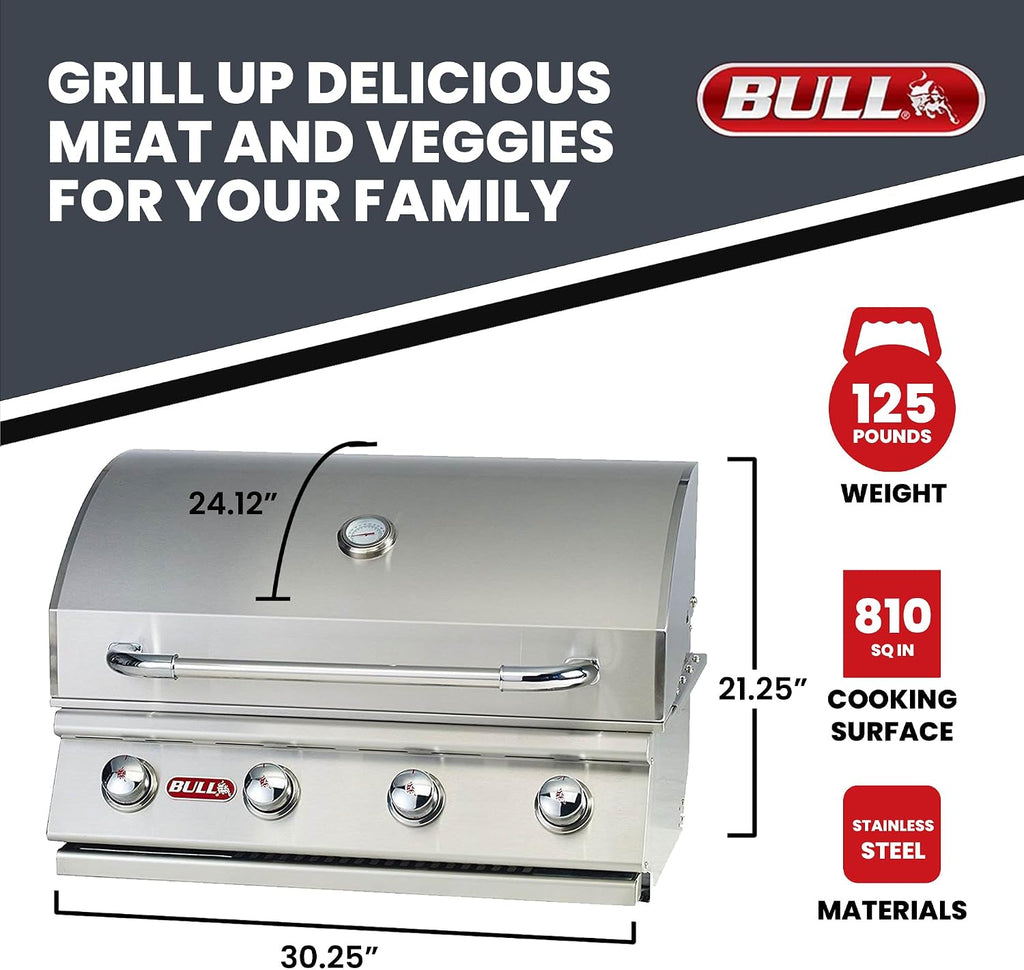 Bull Outlaw 30-Inch Built-In Grill (BG-26038), Propane