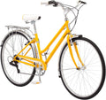 Schwinn Wayfarer Hybrid Bike, 700c Mens and Womens Bike, 7-Speed Hybrid Bicycle, Retro Steel Frame, Front and Rear Linear Pull Brakes, Fenders, Cargo Space, Adult Bicycle