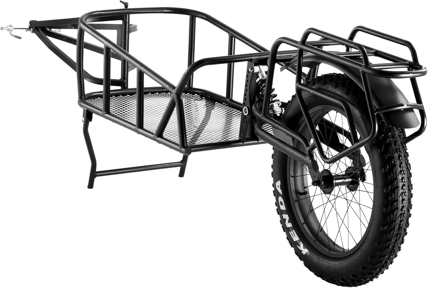 VEVOR Bike Cargo Trailer, 70/275 lbs Load Capacity, Foldable Compact Storage & Quick Release with Universal Hitch, 20' Wheels, Fits Most Bike Wheels, Carbon Steel Frame, Heavy-Duty Bicycle Wagon Cart