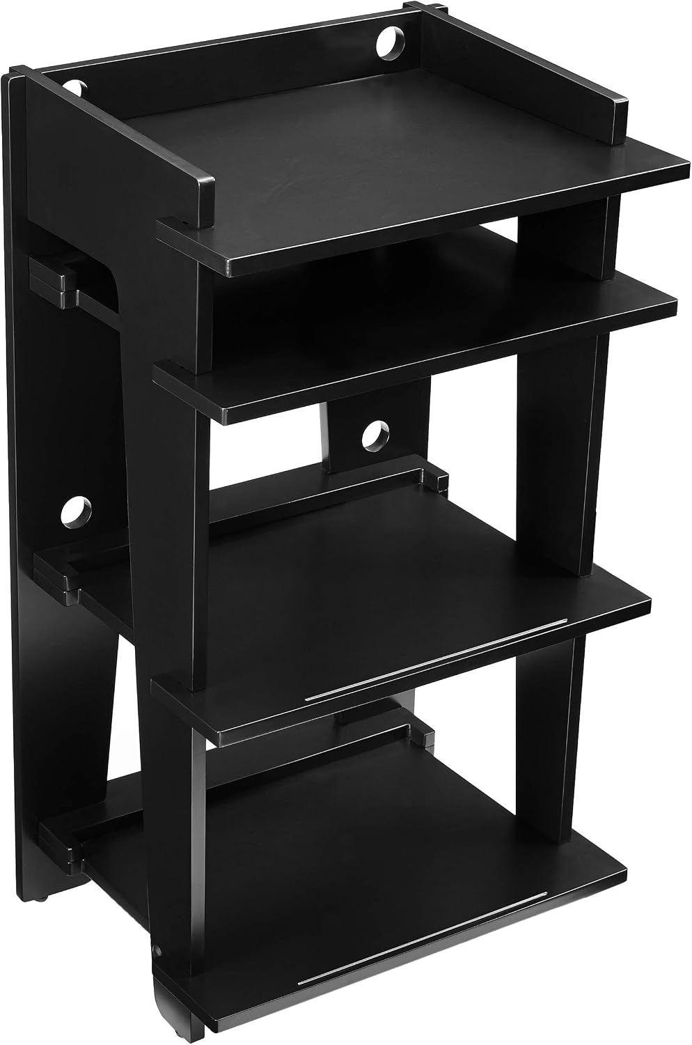 Crosley Furniture Soho Record Player Stand, Media Console with Vinyl Storage, Modern Home Organizer, Black