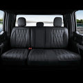 Coverado Rear Leather Seat Covers for Ford F150 2015-2026, F250 F350 F450 2017-2026, Car SUV Pickup Truck Seat Protection, Black
