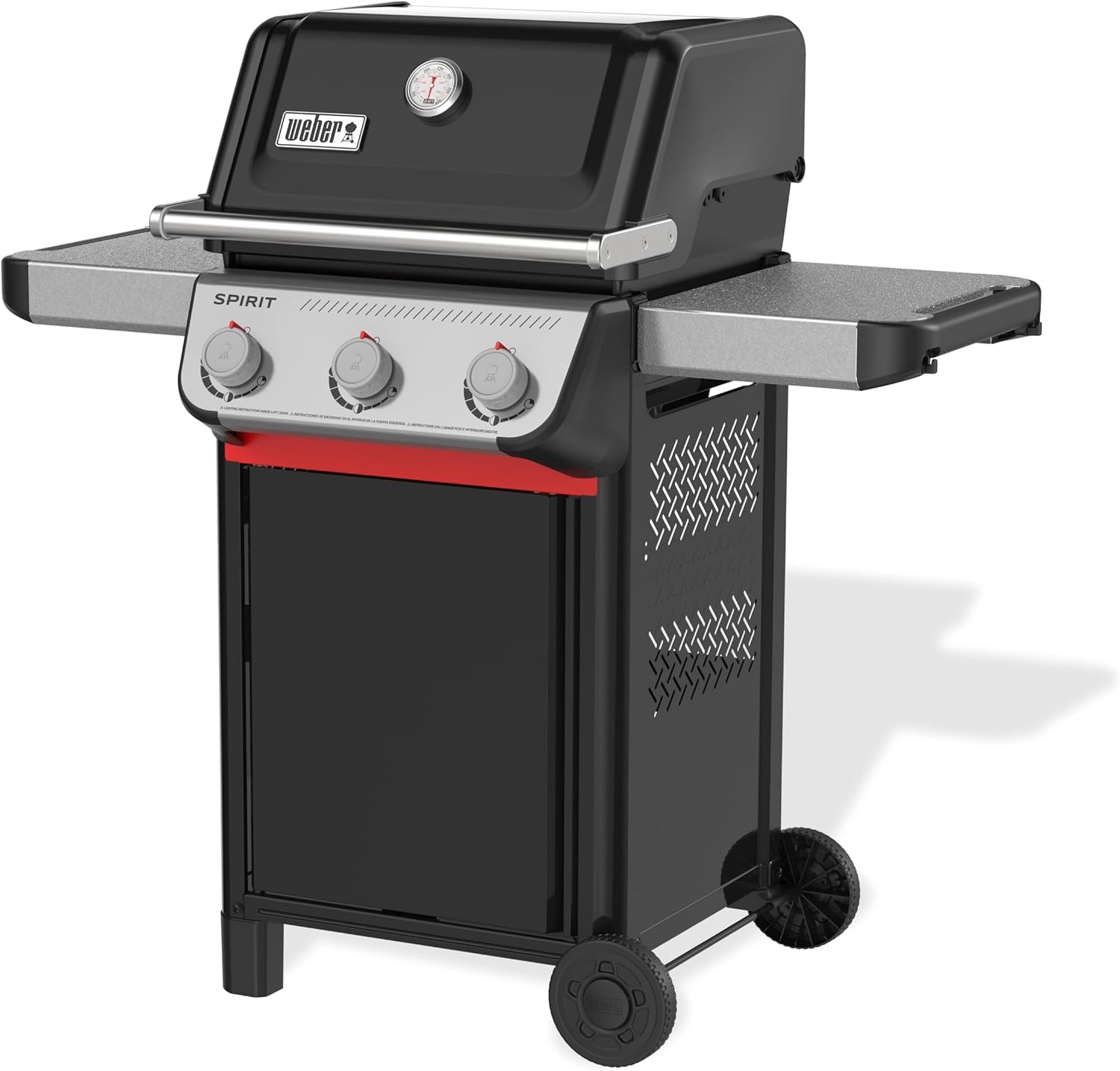 Weber Spirit E-310 Liquid Propane Gas Grill for Outdoor Cooking and BBQ, 3 Burners, Black – Porcelain-Enameled Cast-Iron Grates & Snap-Jet Ignition