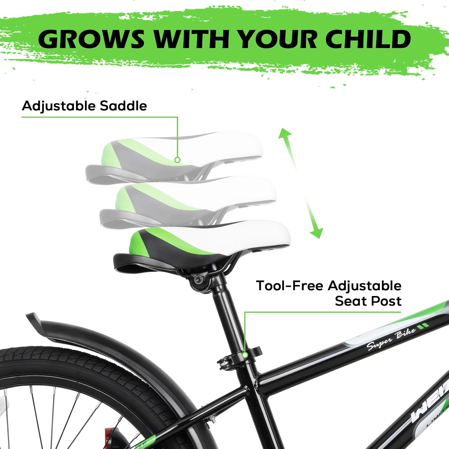 WEIZE Kids Bike, 16 20 Inch Children Bicycle for Boys & Girls Ages 4-12 Years Old, Rider Height 41-62 Inch, Adjustable Seat & Handlebars, Coaster Brake, Multiple Color Options