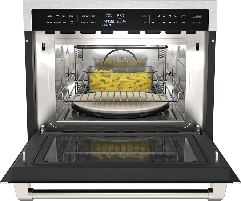 KoolMore Reserve 24 in. Built-In Microwave Convection Oven with Air Fry, 3-in-1 Combo, Sensor Cook, Soft-Close Door, 1.6 cu. ft. in Stainless Steel