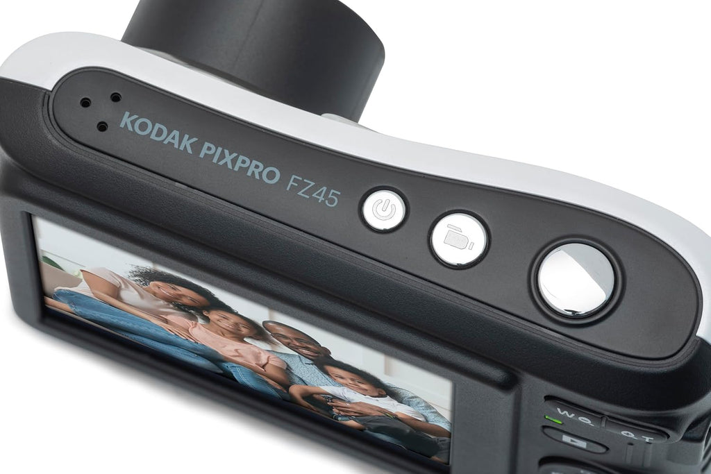 Kodak PIXPRO Friendly Zoom FZ45-WH 16MP Digital Camera with 4X Optical Zoom 27mm Wide Angle and 2.7' LCD Screen (White)