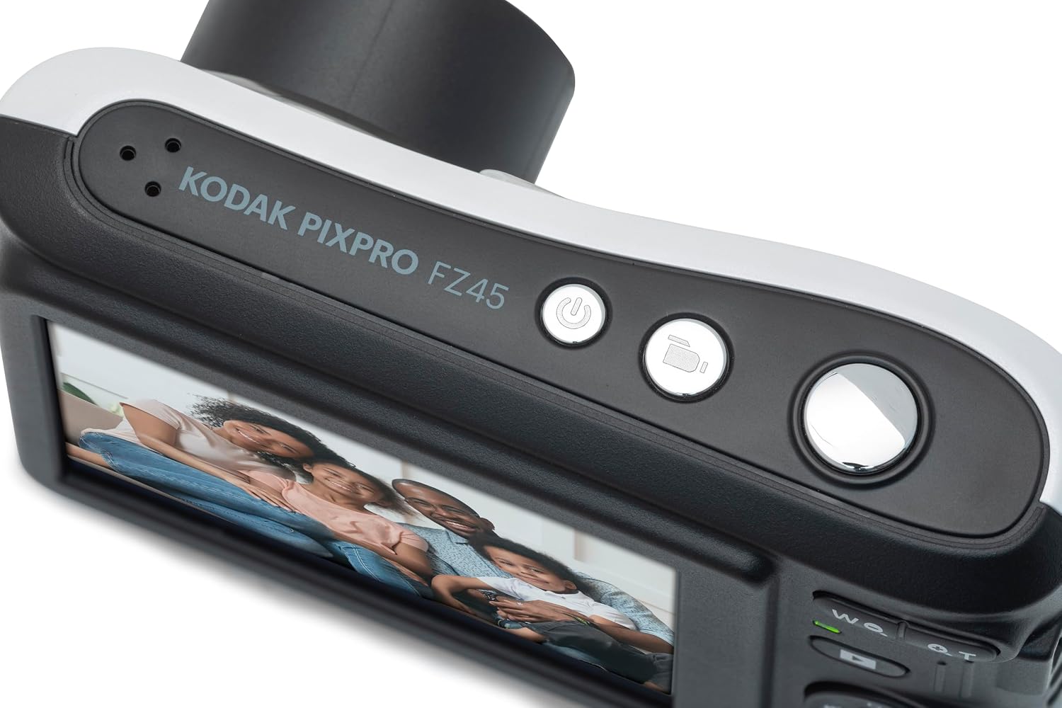 Kodak PIXPRO Friendly Zoom FZ45-WH 16MP Digital Camera with 4X Optical Zoom 27mm Wide Angle and 2.7' LCD Screen (White)
