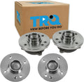 TRQ 2 Piece Front Rear Wheel Bearing & Hub Assembly Set Compatible with 2002-2006 Mini Cooper