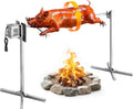 VEVOR Rotisserie Grill, 52in Electric Rotisserie Grill Kit 8 Level Height, BBQ Grills Rotisseries Kit with 132 lbs Load Capacity, Asador de Puerco, Stainless Steel Automatic Grilling Kits for Parties