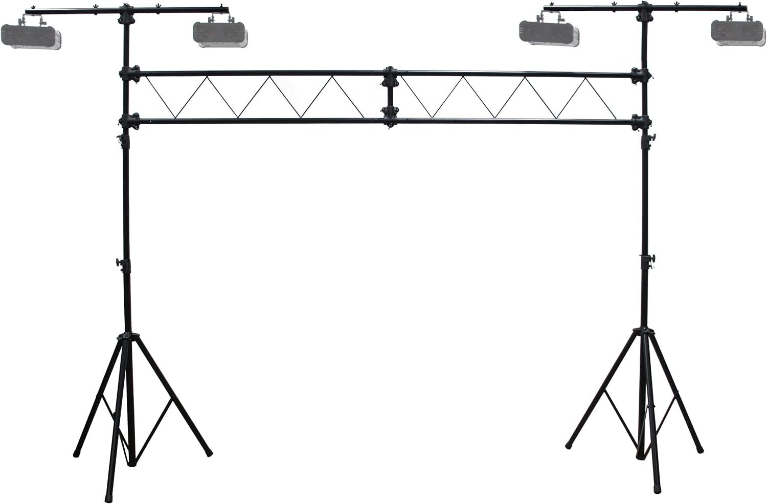 Harmony Audio HA-TRUSSKIT Pro Audio DJ 10 Foot Lighting Truss Package with (2) Tripod Stands