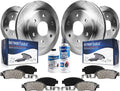 Detroit Axle - Brake Kit for 2005-2019 Nissan Frontier 2009-2012 Suzuki Equator, Brake Rotors Ceramic Brakes Pads Front and Rear Replacement: 11.14 inch Front and 11.26 inch Rear