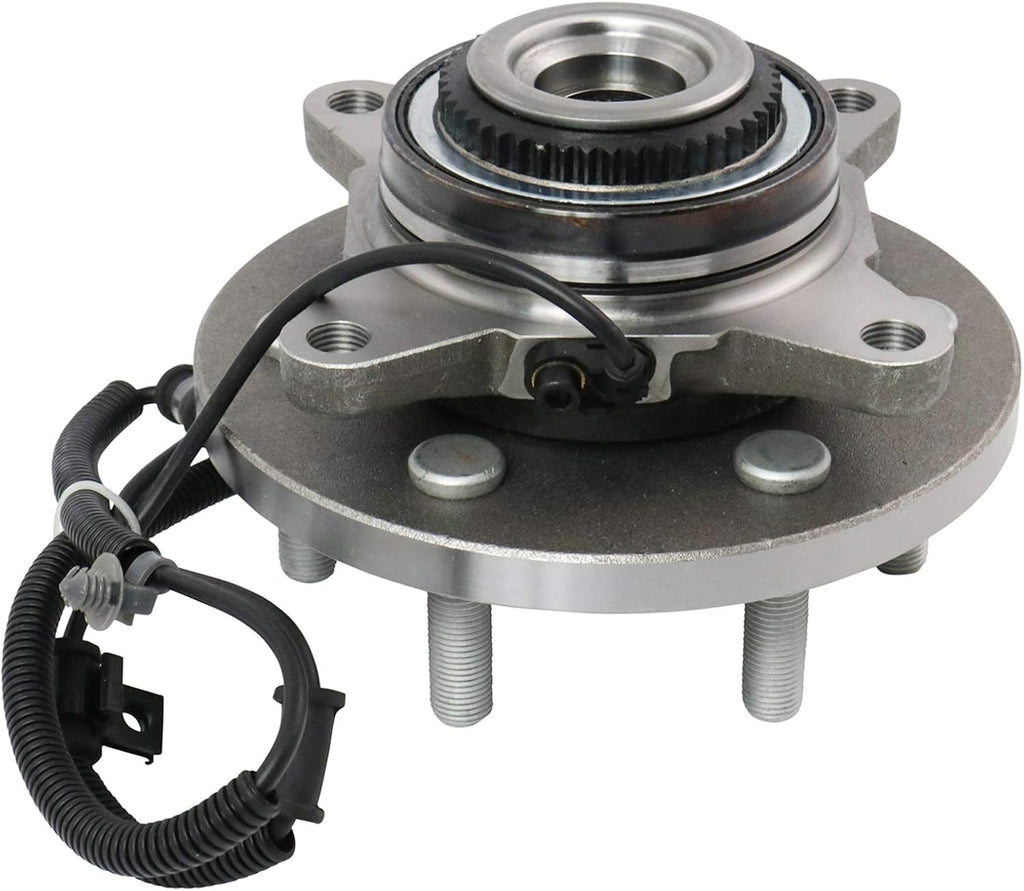 TRQ Front Left and Right Wheel Bearing and Hub Assembly Set 2 Piece Compatible with 2015-2017 Ford Expedition 4WD 2015-2017 Lincoln Navigator 4WD