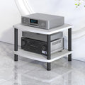XingLi Available in 5 Colors AV Media Stand,Open Audio Rack Component Cabinet, Open Stereo Cabinet with Shock-Absorbing Feet, Power Amplifier Shelf Equipment(A)