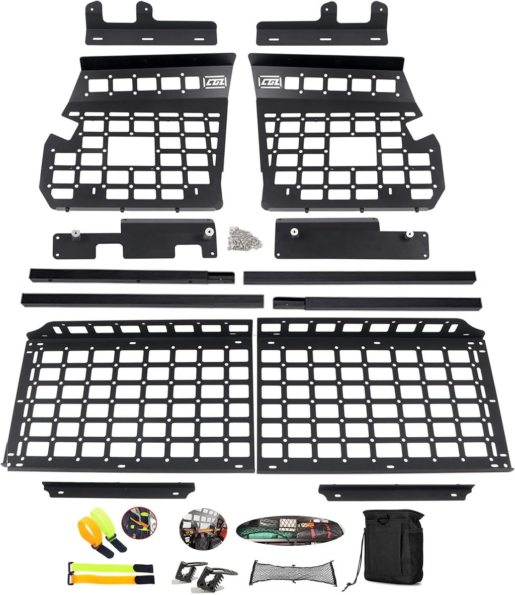 ITrims Modular Storage Molle Panel for Toyota Land Cruiser Prado J120 Lexus GX 470 GX470 2003-2009 Car Accessories Cargo Rack Basket Interior Luggage Carrier Trunk Shelf Hanging Boards Organizer