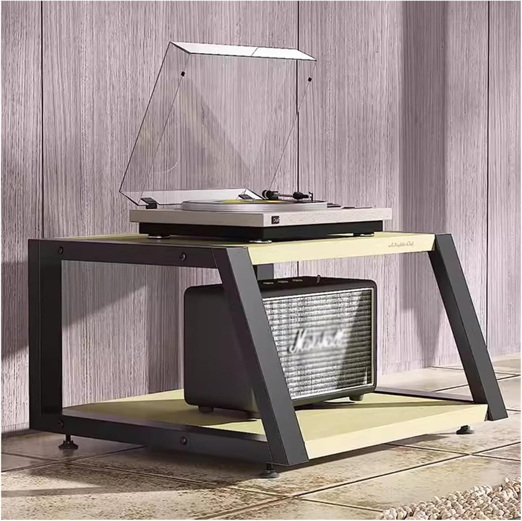 Audio Component Rack Tower Media Stereo Stand Equipment Shelves 2 3 4 Tier, Floor-standing Video Game Organizer Cabinet Display Holder, for Recording Room/Classroom/Meeting Room(Style B,2 Tier 35cm/13