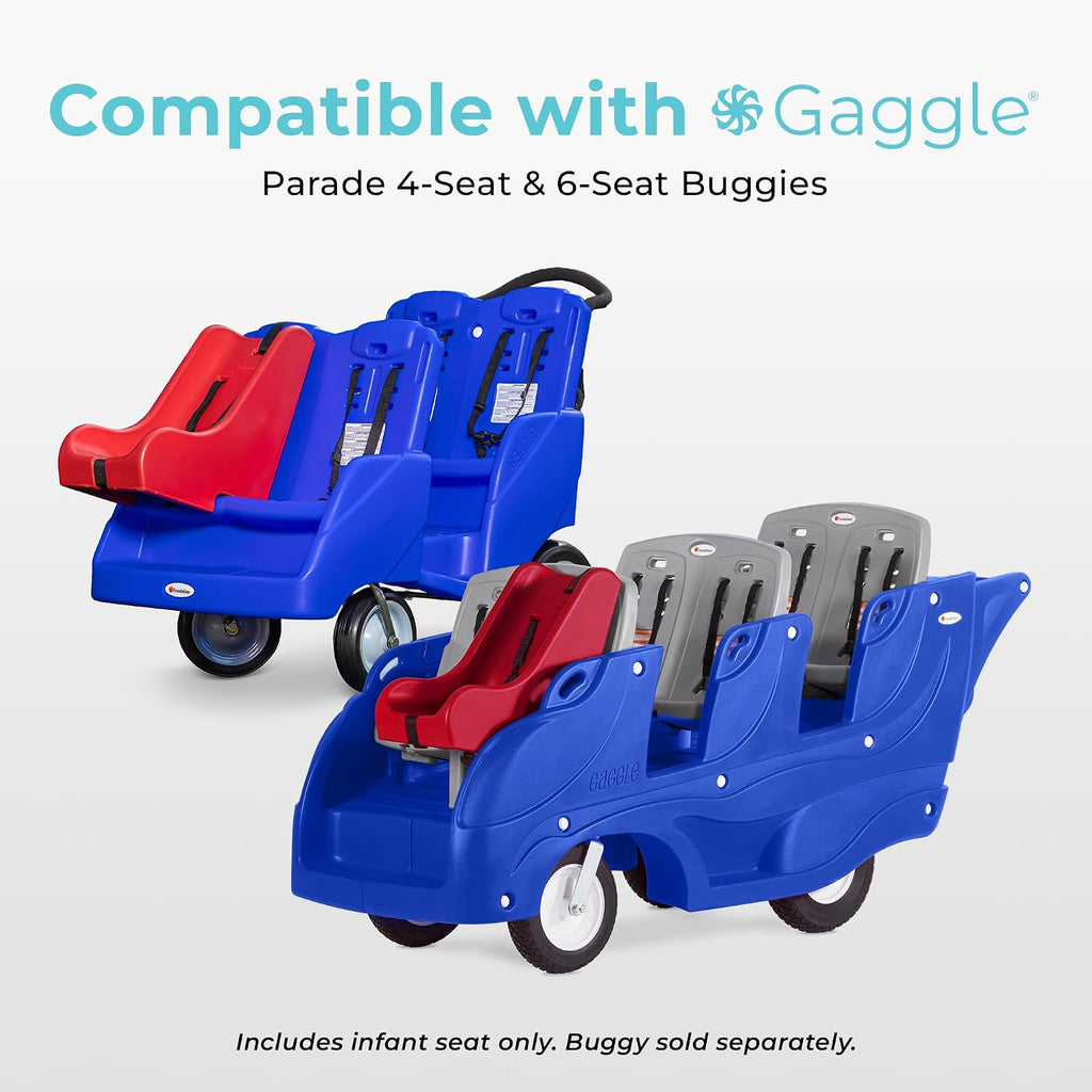 Foundations Gaggle Parade 4 and 6 Buggy Infant Seat, Suitable for Children Under 6 Months, Features Soft Contours, Designed to Provide Safety & Comfort (Red)