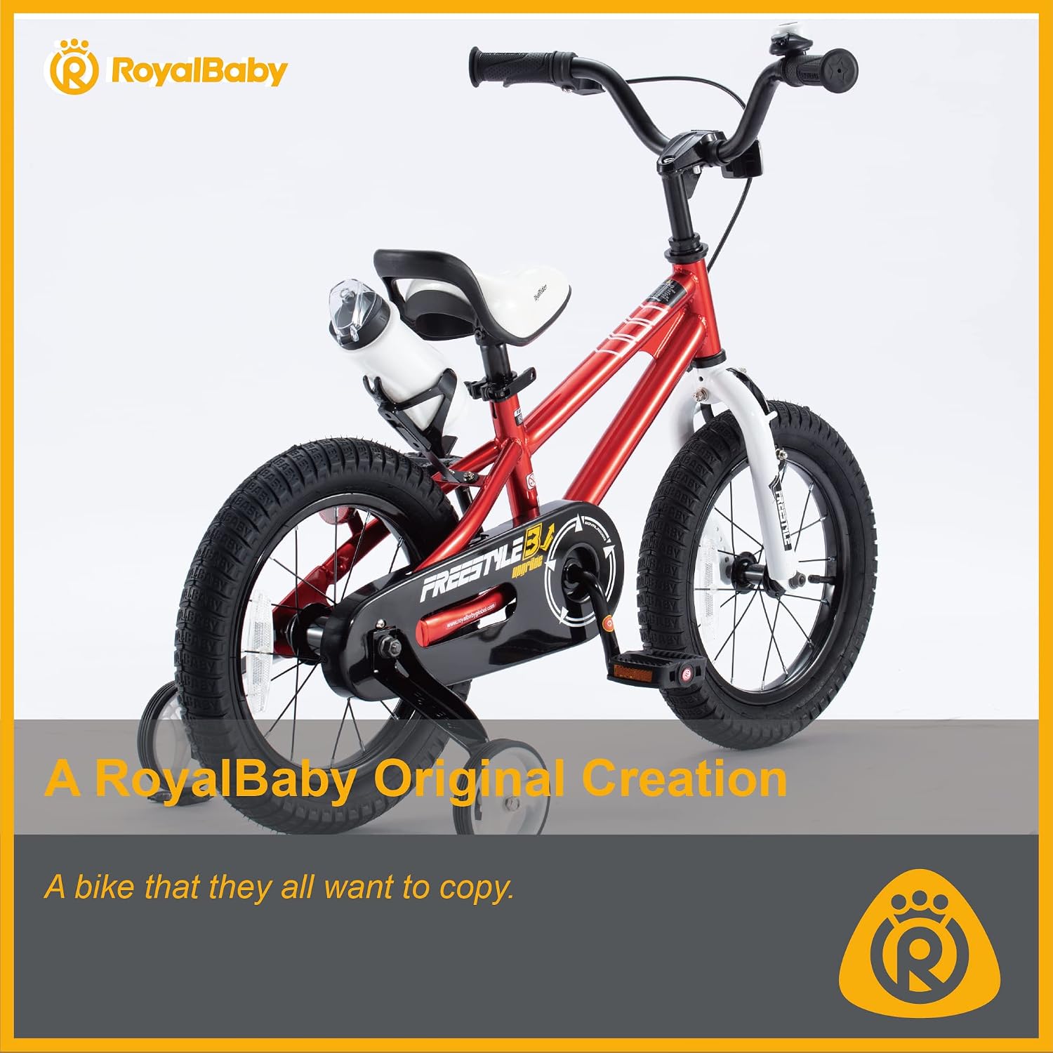RoyalBaby Kids Bike Freestyle Classic 12 14 16 18 Inch Children Bicycle for Ages 3-10 Years Toddler to Big Kids