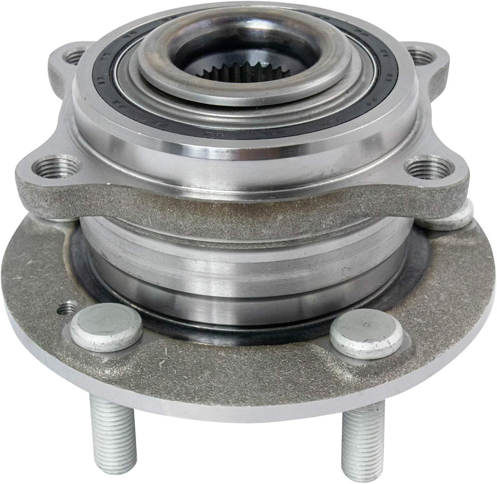 TRQ 2 Piece Wheel Bearing & Hub Assembly Set Compatible with 2007-2014 Hyundai Santa Fe 2013-2014 Santa Fe Sport 2007-2012 Veracruz 2011-2015 Kia Sorento