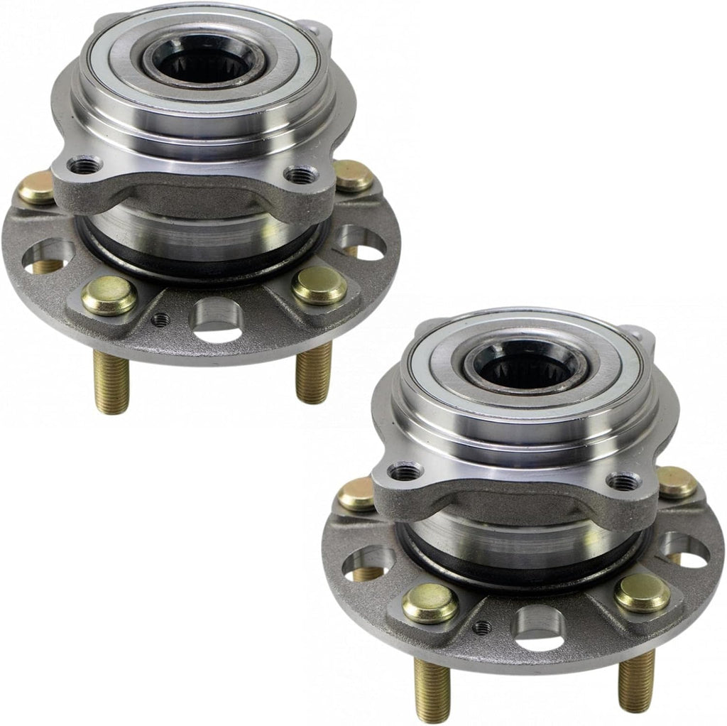 TRQ 2 Piece Rear Wheel Bearing & Hub Assembly Set AWD Compatible with 2016-2021 Hyundai Tucson Kia Sportage