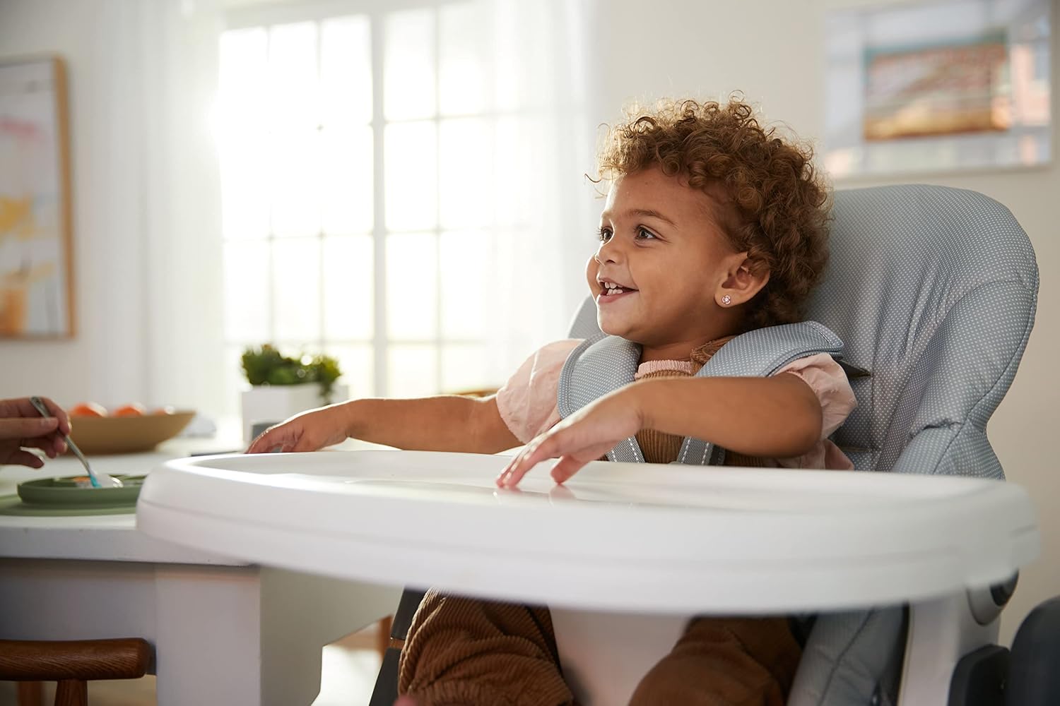 Safety 1st 3-in-1 Grow and Go Plus High Chair, 3 Modes of Use: Infant Recliner, Toddler high Chair, and Child seat, High Street