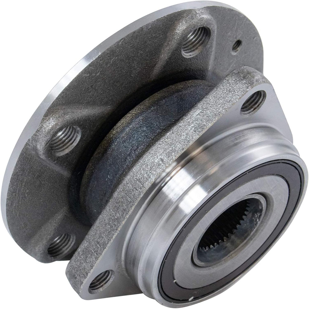 TRQ 2 Piece Front Rear Wheel Bearing & Hub Assembly Set with ABS Sensor Compatible with 2015-2020 Audi A3 A3 Quattro 2017-2018 A3 Sportback e-tron 2019-2023 Q3 2022-2023 RS3 S3 2016-2023 TT Quattro 2