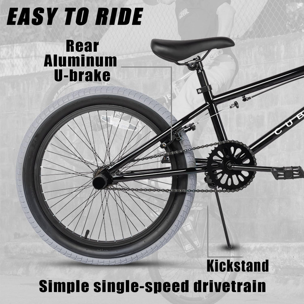 cubsala Freestyle BMX Bike, 18 20 Inch Kids Bicycle for 5-13 Years Old Kids and Beginner Level Rider, Multiple Colors