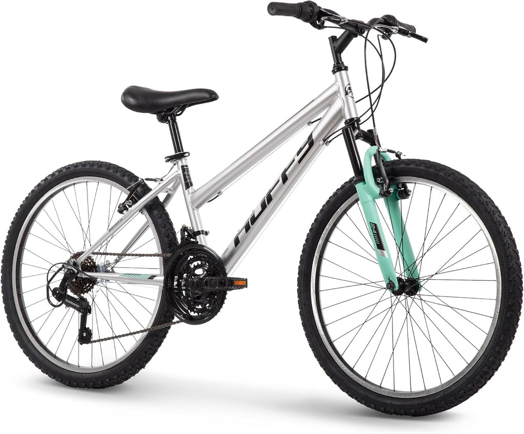 Huffy Stone Mountain Bike for Men and Women, 20'/24'/26', 6-Speed (20') or 21-Speed, Front or Dual Suspension (Varies), Multiple Colors, Adjustable Saddle, Shimano Equipped, All-Terrain Tires