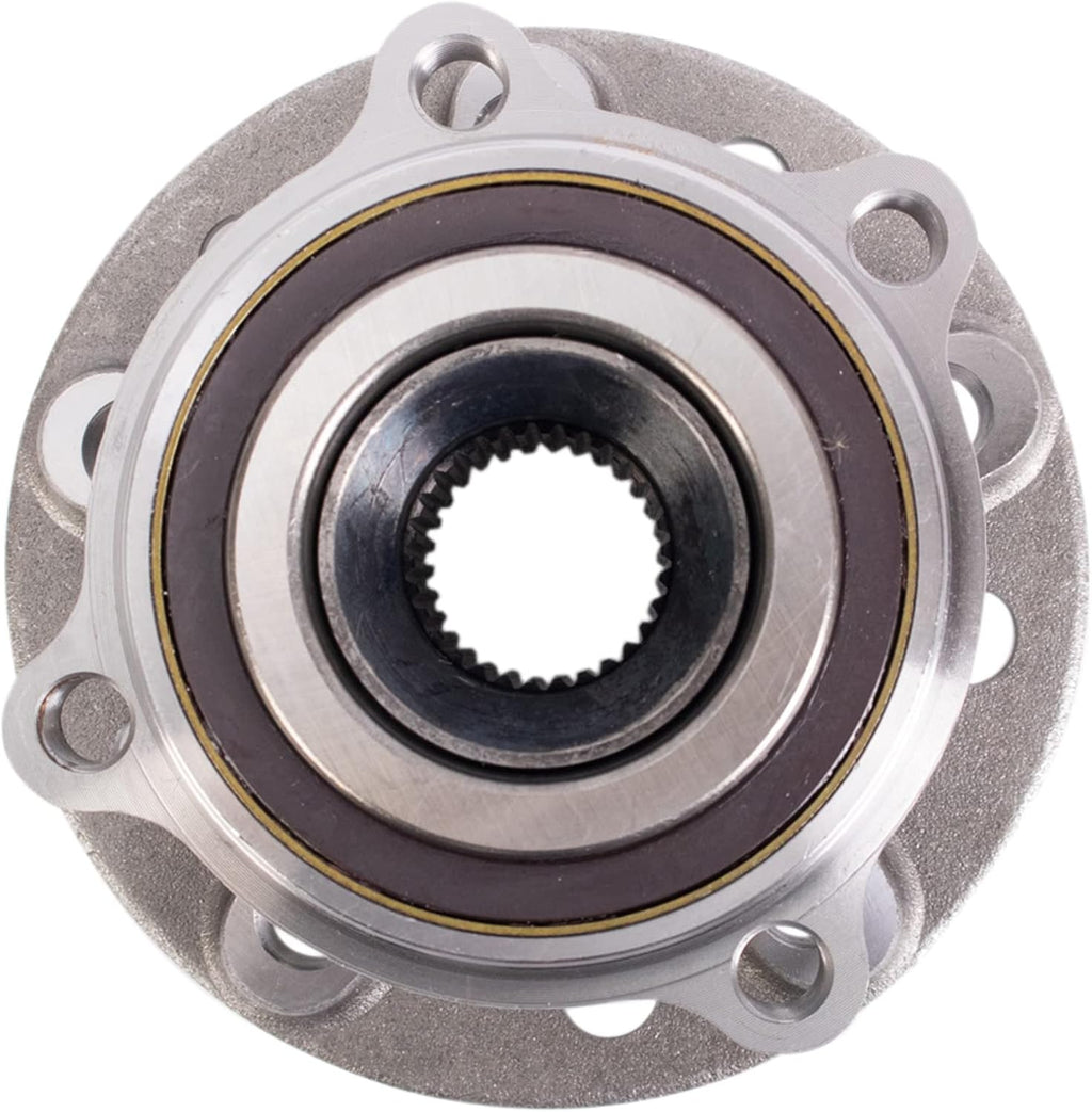 TRQ Front Left and Right Wheel Bearing and Hub Assembly Set 2 Piece Compatible with 15-21 Mercedes-Benz C300 4Matic 16-18 GLC300 4Matic 2021 GLC300 4Matic 17-19 E300 4Matic 19-21 E450 4Matic