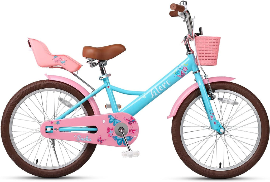 Glerc 20 24 Inch Kids Bike, Kids Mountain Bike for Boys and Girls Ages 6-15, 21-Speed Skyline Bicycle with Front Suspension and Disc Brakes, Multiple Colors