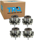 TRQ Front and Rear Wheel Bearing and Hub Assembly Set 4 Piece Compatible with 2011-2012 Ford Explorer 2013-2019 Explorer Police Package Steel Wheels 2013-2019 Police Interceptor Utility