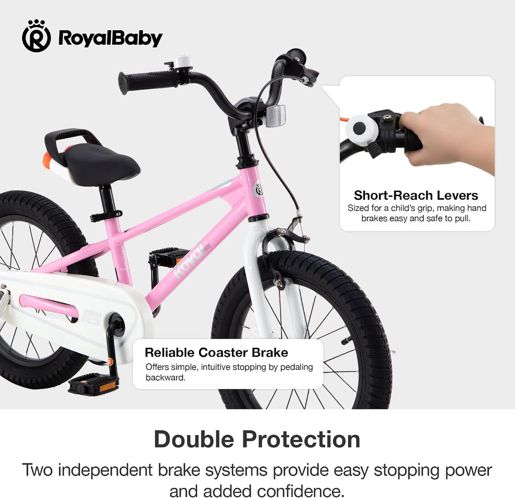 RoyalBaby Kids Bike Freestyle Classic 12 14 16 18 Inch Children Bicycle for Ages 3-10 Years Toddler to Big Kids