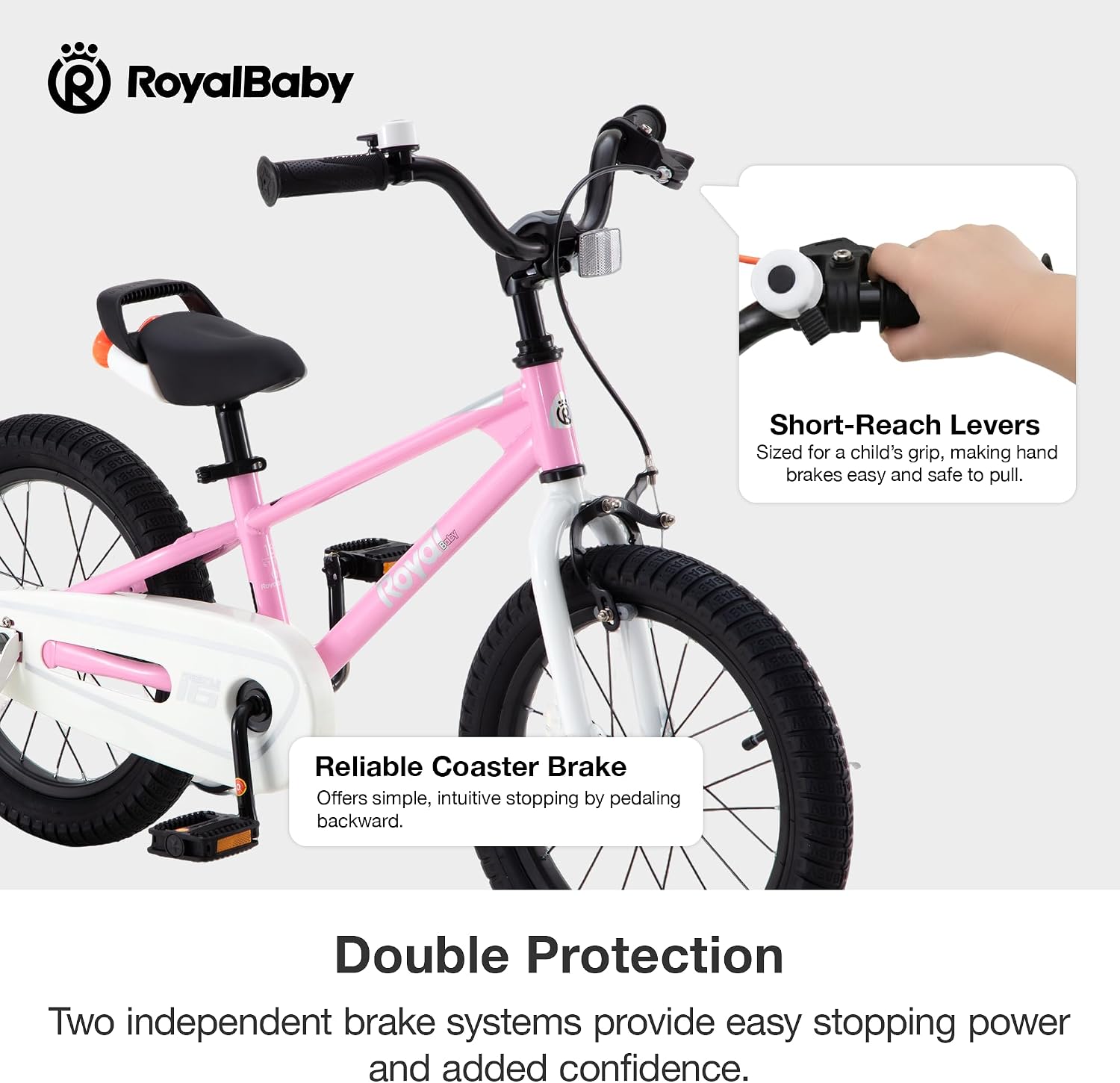 RoyalBaby Kids Bike Freestyle Classic 12 14 16 18 Inch Children Bicycle for Ages 3-10 Years Toddler to Big Kids