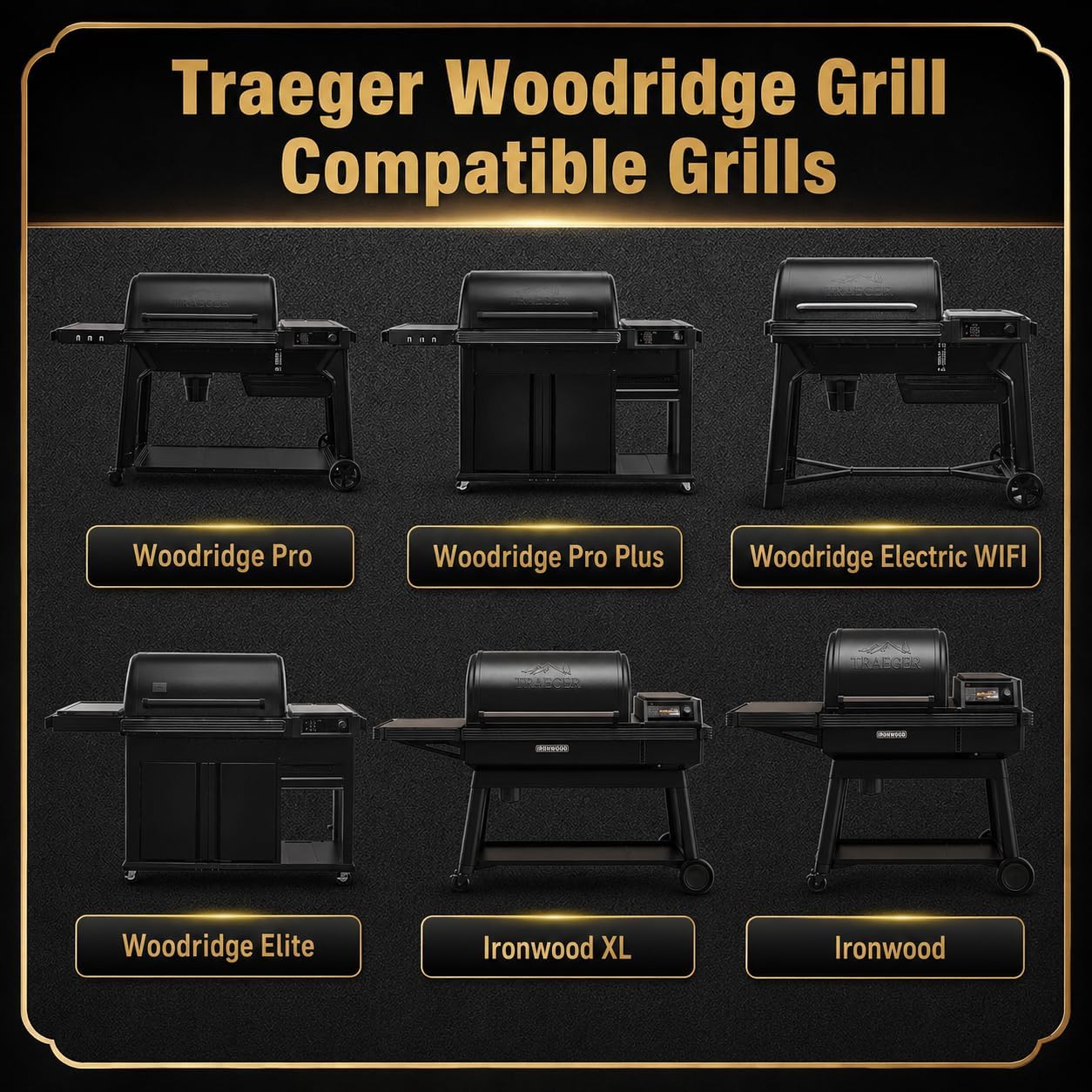 QuliMetal Foldable Front Shelf for Traeger WOODRIDGE PRO, 27.93' Grill Prep Table with Cutting Board, Stainless Steel Basin and Lid, BBQ Front Shelf Accessory