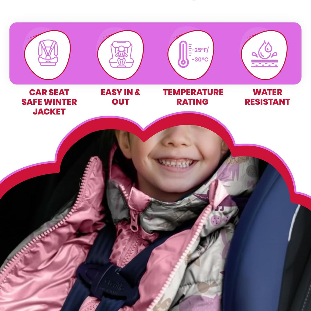 ONE KID The Road Coat Down | Car Seat Safe Winter Jacket | Crash Tested | Unisex | 12 Months-8 Years