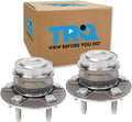 TRQ Front Left and Right Wheel Bearing and Hub Assembly Set 2 Piece Compatible with 2012-2016 Tesla S