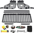 ITrims Car Trunk Organizer for Toyota Prado J150 / Lexus GX460 2010-2024 Interior Modular Storage Molle Panel Shelf Rear Trunk Luggage Carrier Cargo Rack Basket(No Speaker)