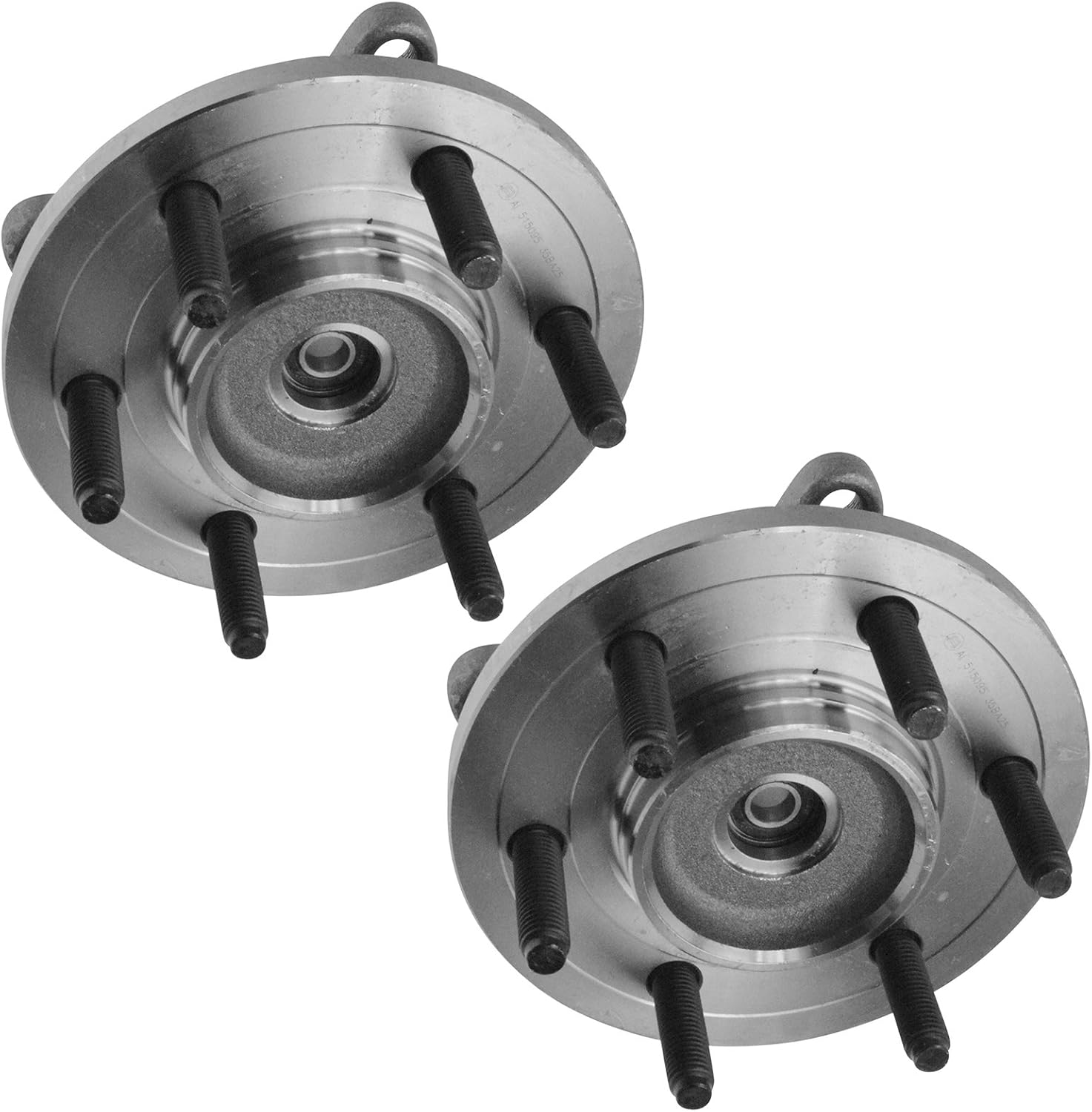 TRQ 2 Piece Wheel Bearing & Hub Assembly Set Compatible with 2007-2010 Ford Expedition Lincoln Navigator