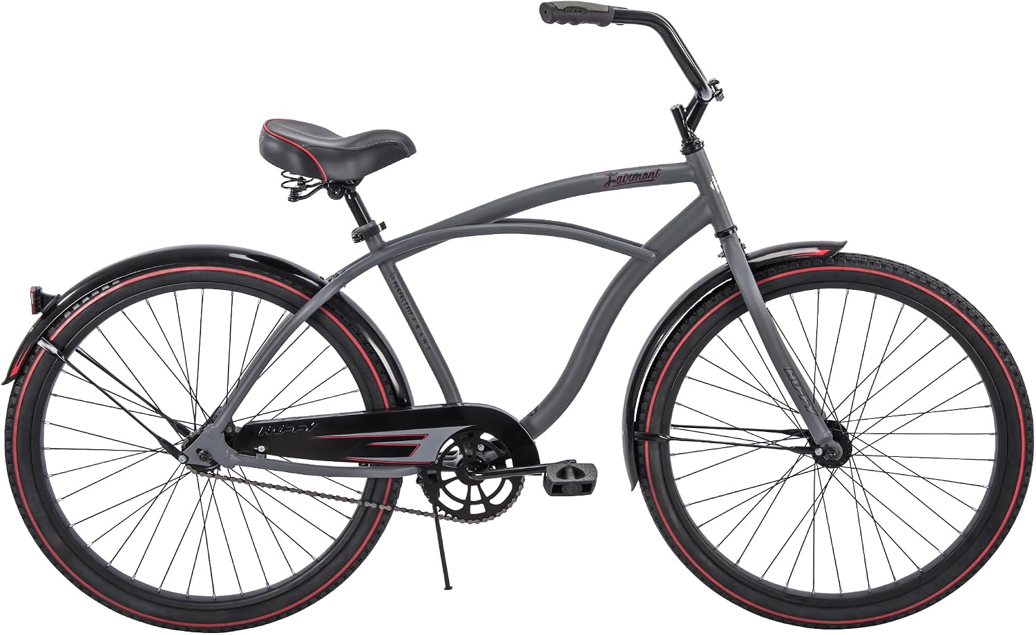 Huffy Cruiser Bike, Fairmont or Woodhaven Model, 20/24/26 Inch Sizes, Perfect for Casual Rides, Ergonomic Design, Rear Rack and Basket on Woodhaven Model, Simple Coaster Brakes, Multiple Color Options