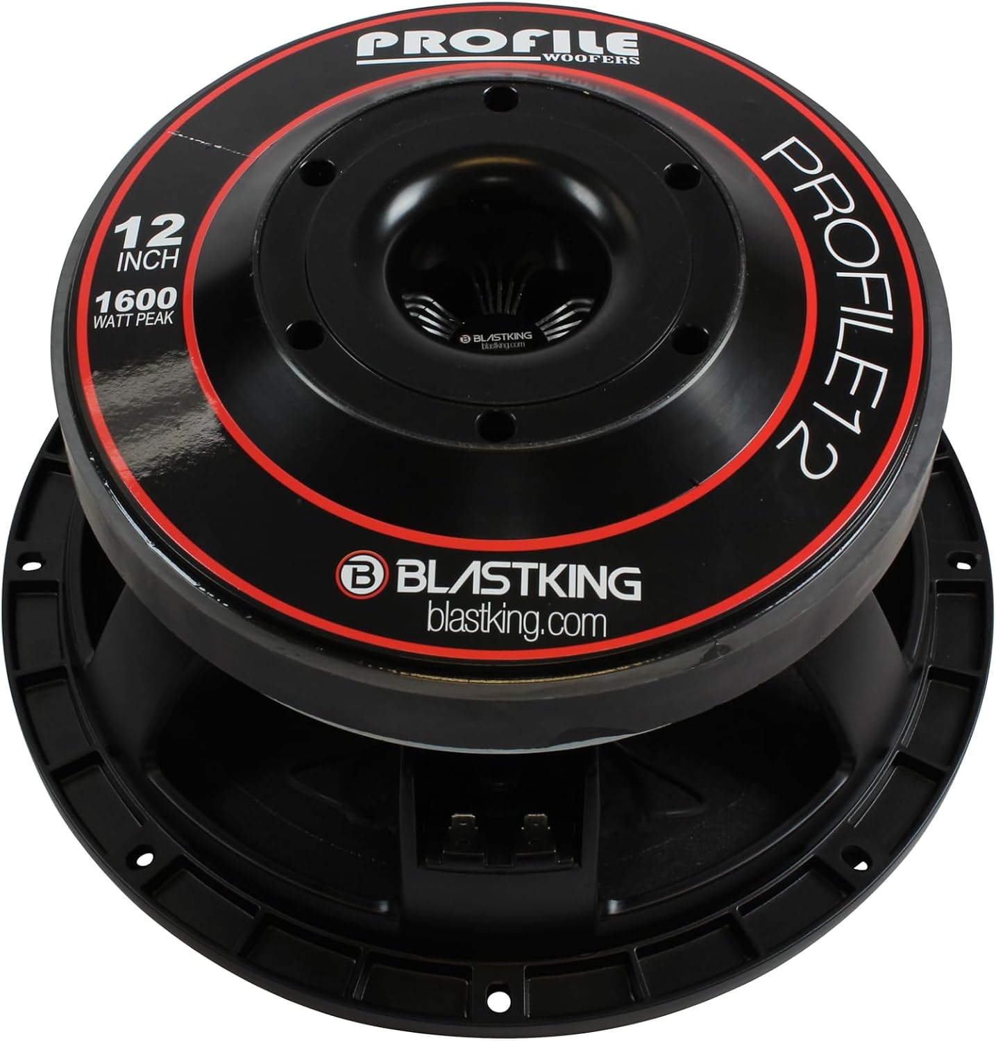 Blastking PROFILE12 12' 1600W High Output Woofer – 800W RMS, 4' Voice Coil, 8 Ω, 95.6 dB, Forced-Air Cooling – Pro Audio Driver for Reflex or Horn Cabinets