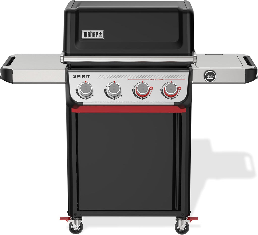 Weber Spirit EP-425 Liquid Propane Gas Grill for Outdoor Cooking and BBQ, 4 Boost Burners, Black