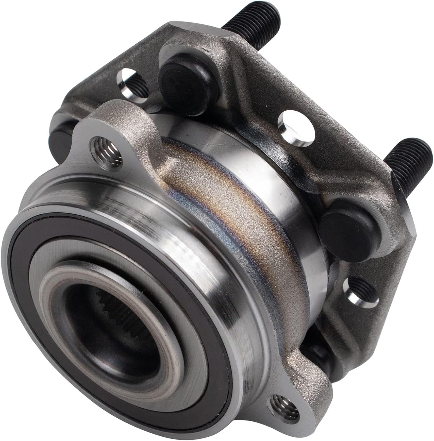 TRQ Rear Left and Right Wheel Bearing and Hub Assembly Set 2 Piece Compatible with 2017-2020 Tesla 3