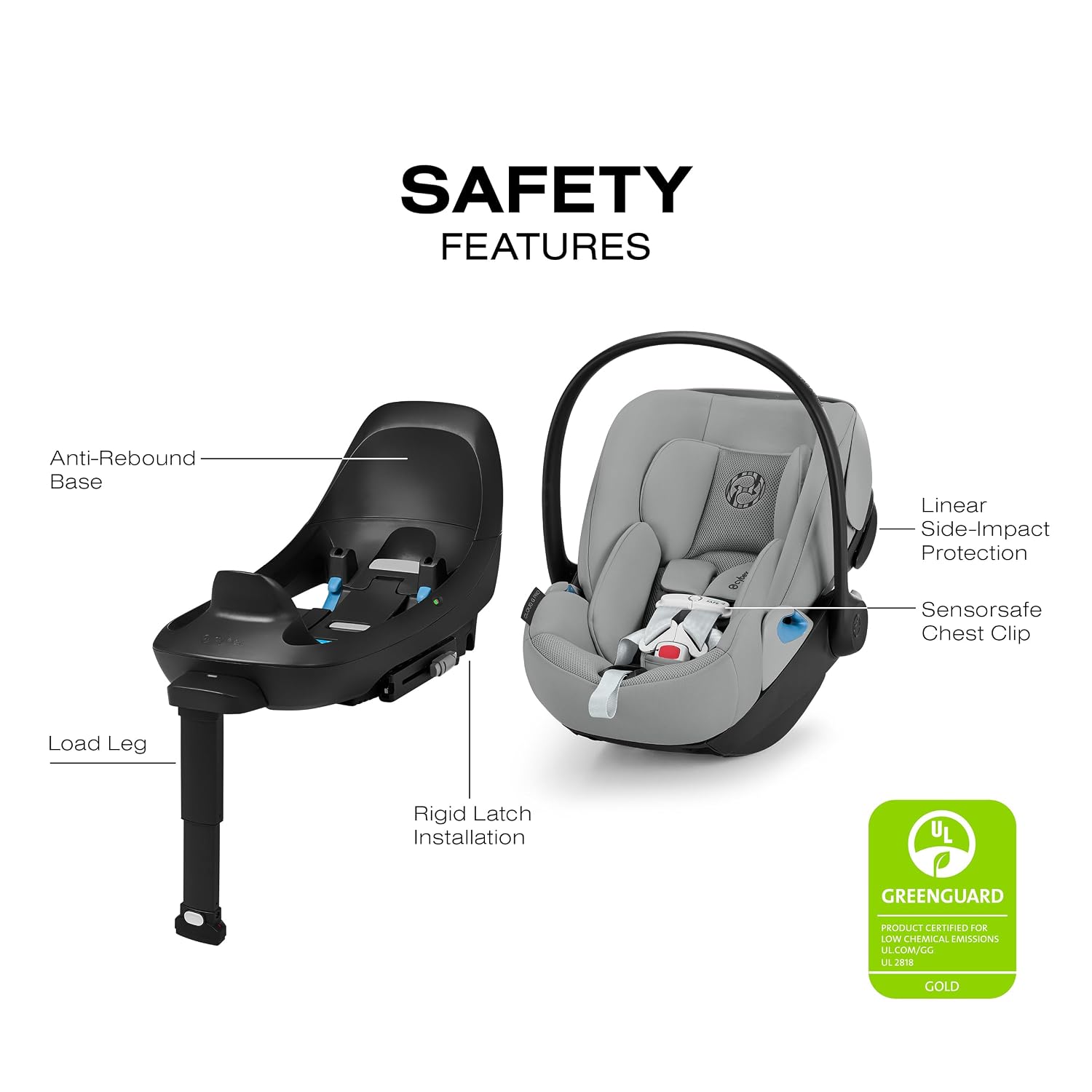 Cloud G Pro Comfort Extend Infant Car Seat - Stone Grey