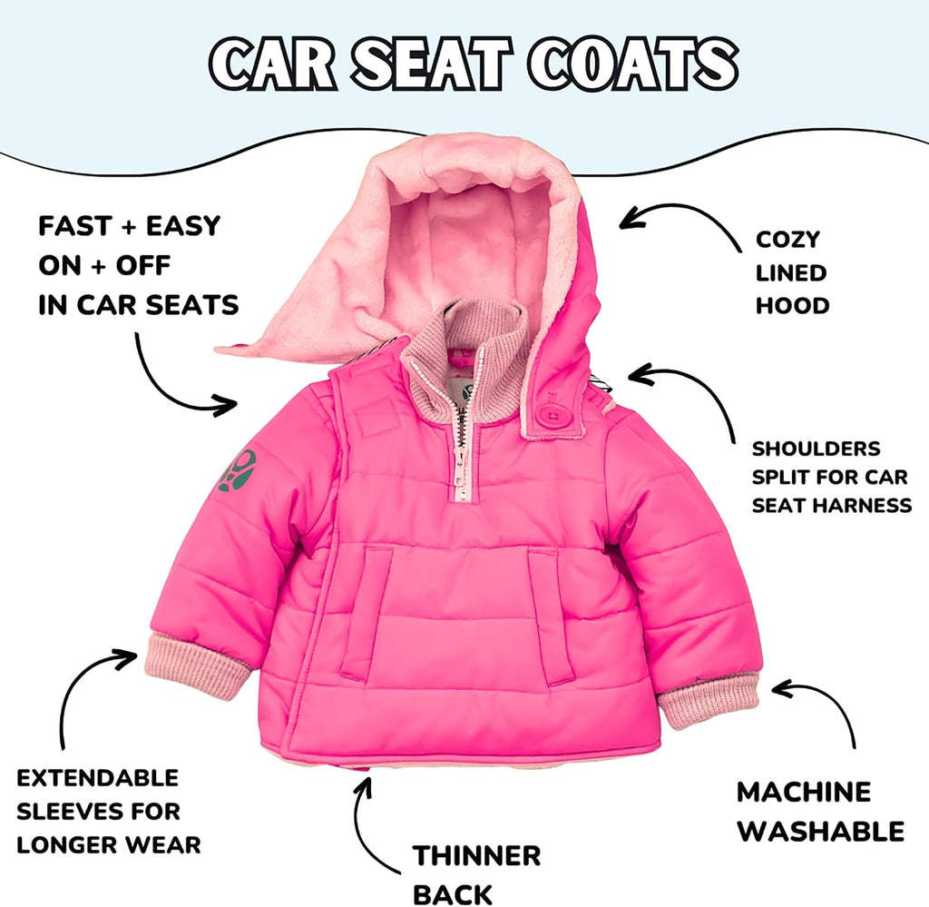Buckle Me Baby Winter Coat | Toastiest Car Seat Jacket for Boys and Girls - Featured on Shark Tank 6 Months - 6 Years