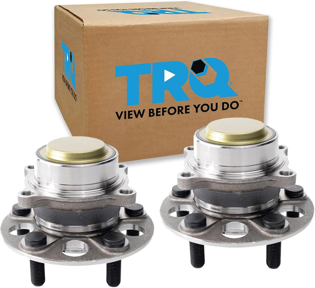 TRQ Rear Left and Right Wheel Bearing and Hub Assembly Set 2 Piece Compatible with 2018-2023 Honda Odyssey 2021-2022 Acura TLX Base Model 2023 TLX