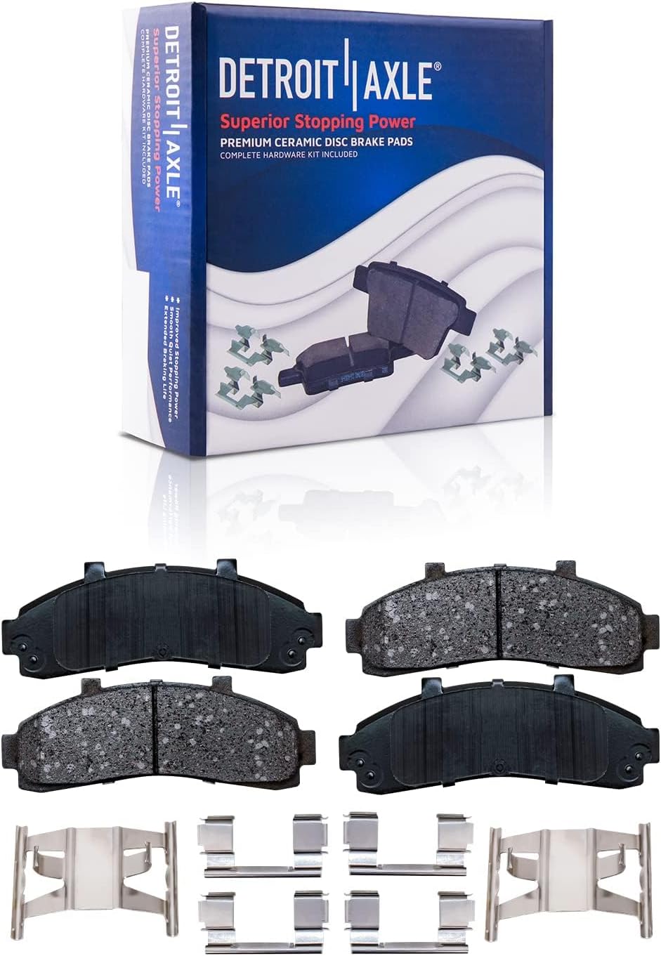Detroit Axle - RWD Brake Kit for Ford Explorer Ranger Mercury Mountaineer Brakes Rotors Ceramic Brake Pads Front and Rear Replacement